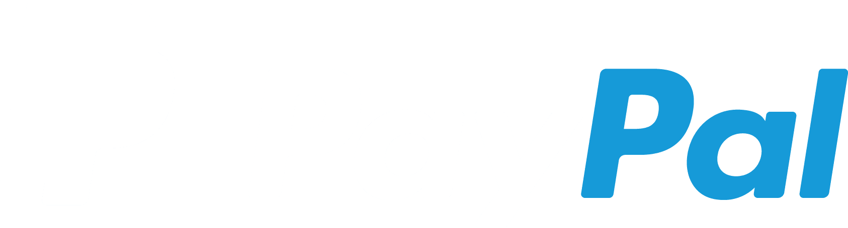 A black and white image of the word pay.