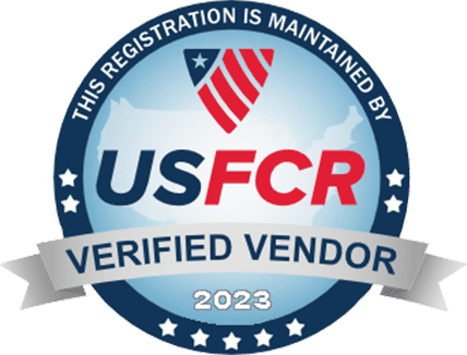 A verified vendor seal for the us federal register.