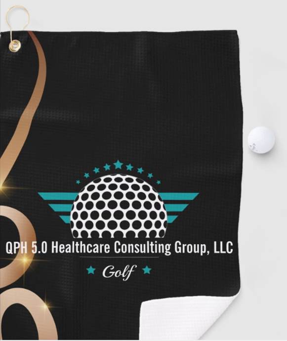A towel that has some type of logo on it.