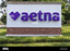 A sign that says aetna on it.